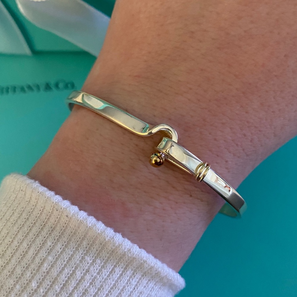 Authentic Tiffany & Co. Hook & Eye Bangle